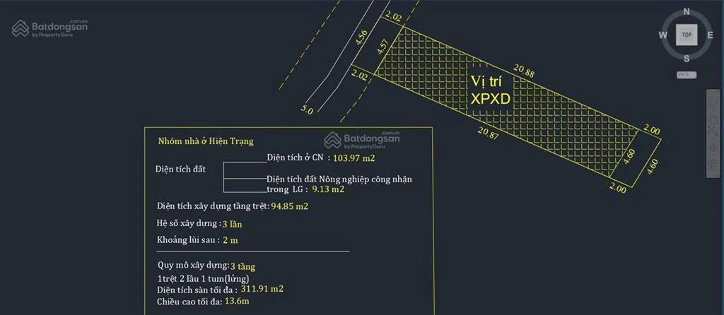 Bán đất 113m2 (thổ cư 104m2) đường 138, p. tân phú, q9 giá 4,38tỷ