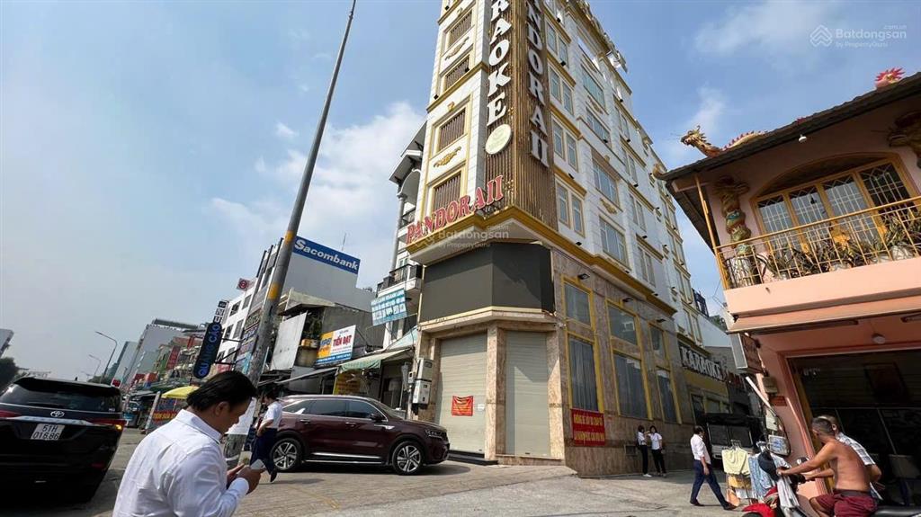Bán tòa nhà karaoke 2 mặt tiền đường tây thạnh, quận tân phú. 410m2 đúc 1 hầm 1 trệt 1 lửng 6 lầu