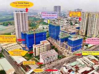 Bán gấp bcons city tháp green topaz căn 2pn 2wc giá 2,33 tỷ 102%, có sẵn hđ thuê 10 triệu/tháng