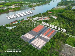 Bán gấp đất mặt tiền hương lộ 6  view sông mát mẻ  có 4 lô liền kề