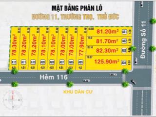 Bán đất đẹp  dự án đường 11, trường thọ, tp. thủ đức