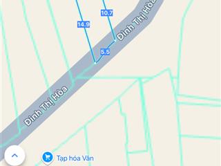 Bán đất kiệt ô tô đường đinh thị hoà, cách đường chính 50m