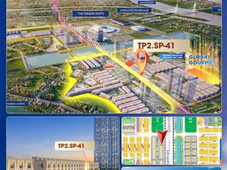 Bán shophouse 167.1m2 (dtxd 490m2) mặt đường trường sa, vinhomes global gate cổ loa.