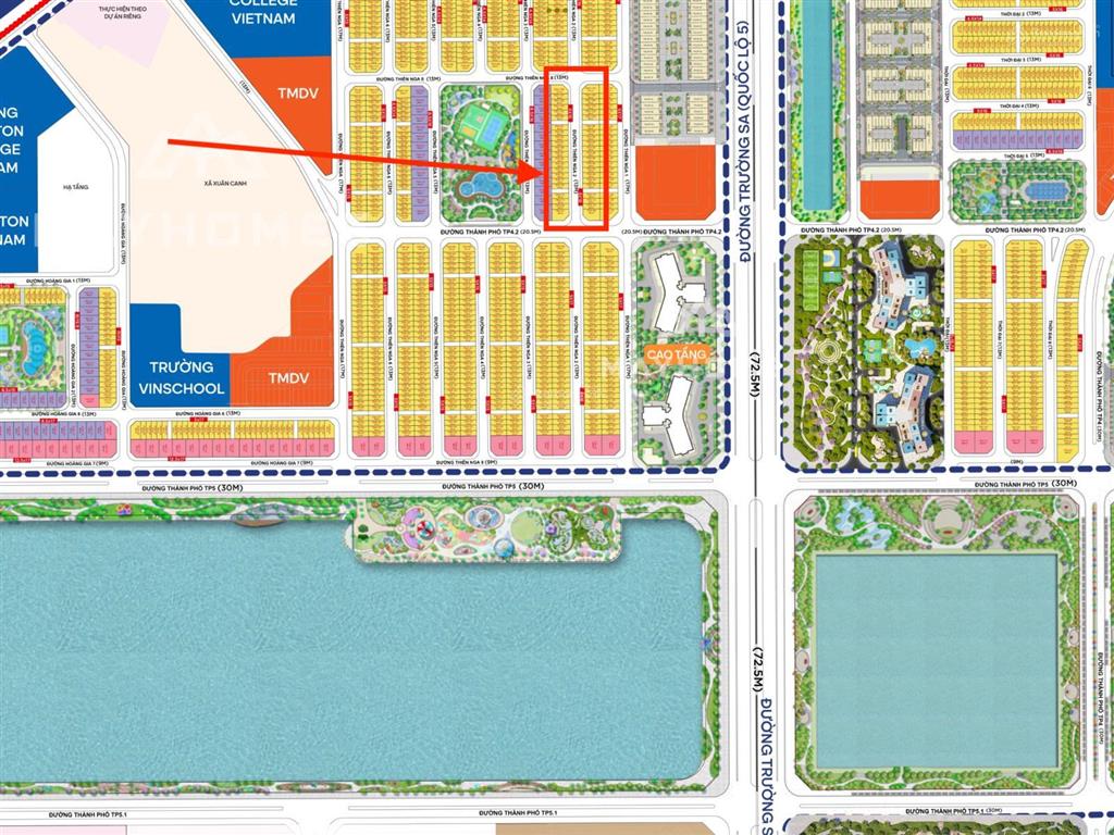Bán liền kề 80m2 vin cổ loa, gần hồ 32 ha, cạnh công viên nội khu, gần 2 tòa chung cư cao cấp nhất