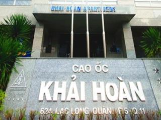 Bán căn hộ 110m2 chung cư khải hoànq.11 (3pn  2wc) giá 5 tỷ  sổ hồng  công chứng sang tên ngay