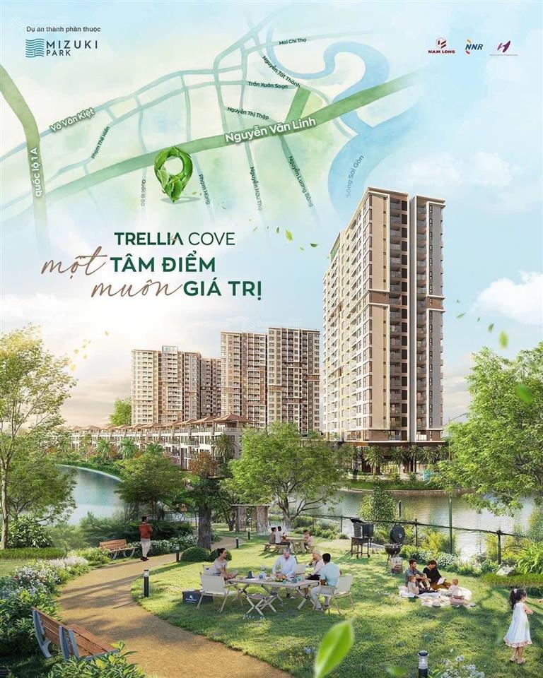 Mua trực tiếp cđt căn góc 2pn 2wc 73,8m² trellia cove  phân khu compound cuối cùng mizuki park