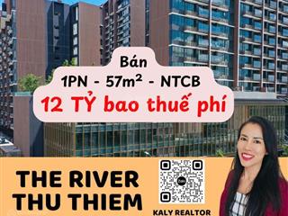 Hàng hiếm  săn căn 1pn the river thủ thiêm view sông đẹp 57m², 11.6 tỷ