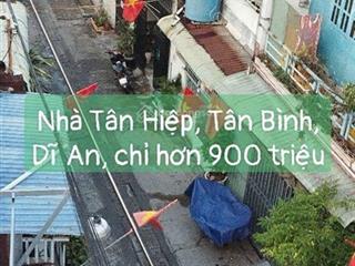 Chỉ còn 935 triệu, sở hữu nhà 40m2 tại đường tân thiều, phường tân bình, dĩ an, bình dương