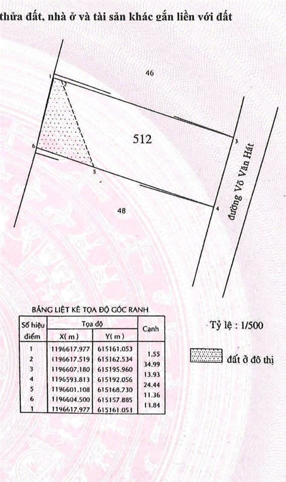 Bán đất mặt tiền đường võ văn hát, long trường, tp thủ đức. 500m2