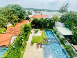 Bán biệt thự siêu đẹp hồ bơi tại trần ngọc diện,thảo điền,dt 20,5x43 cn 871,6m2 hầm 4lầu giá 120 tỷ