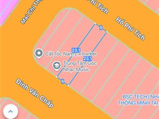 Cần bán 115m2 đất 2 mặt tiền trước sau, đảo 2 hoà xuân, cẩm lệ
