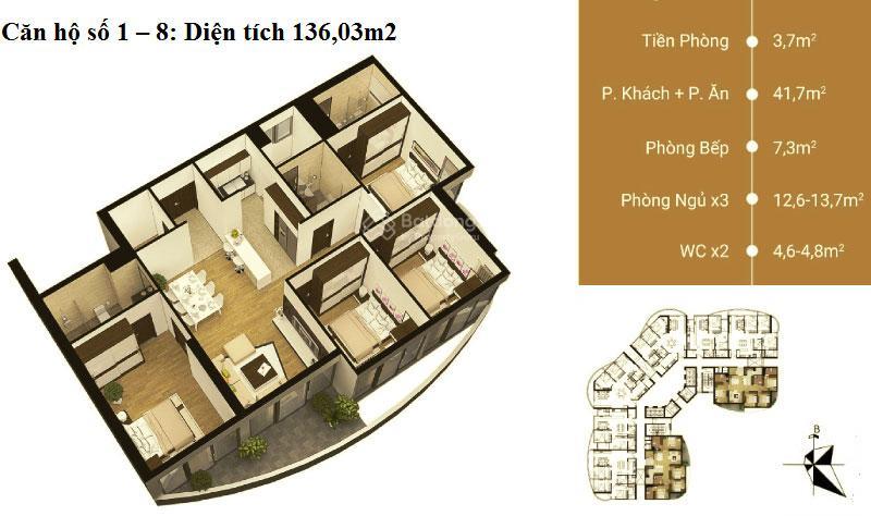 Chồng hàn vợ việt cần bàn căn 4pn 137m2 chung cư n01 t8 ngoại giao đoàn 90tr/m2