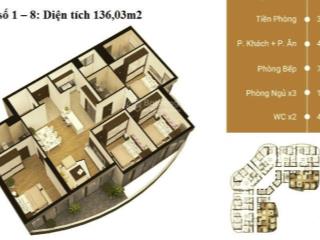 Chồng hàn vợ việt cần bàn căn 4pn 137m2 chung cư n01 t8 ngoại giao đoàn 90tr/m2