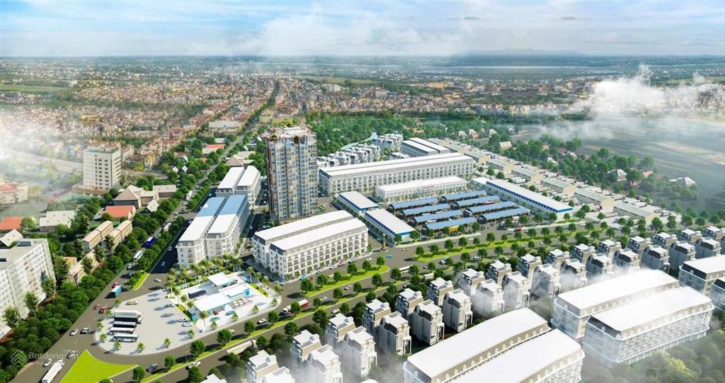 Hàng cực hiếm! bán gấp shophouse 90m2. đối diện chung cư, chợ đầu mối, mặt tiền 6m. xây 400m2 sàn
