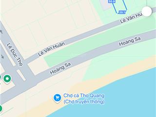 Bán đất đường lê văn huân, sơn trà, view trực diện biển (ngang 20m)