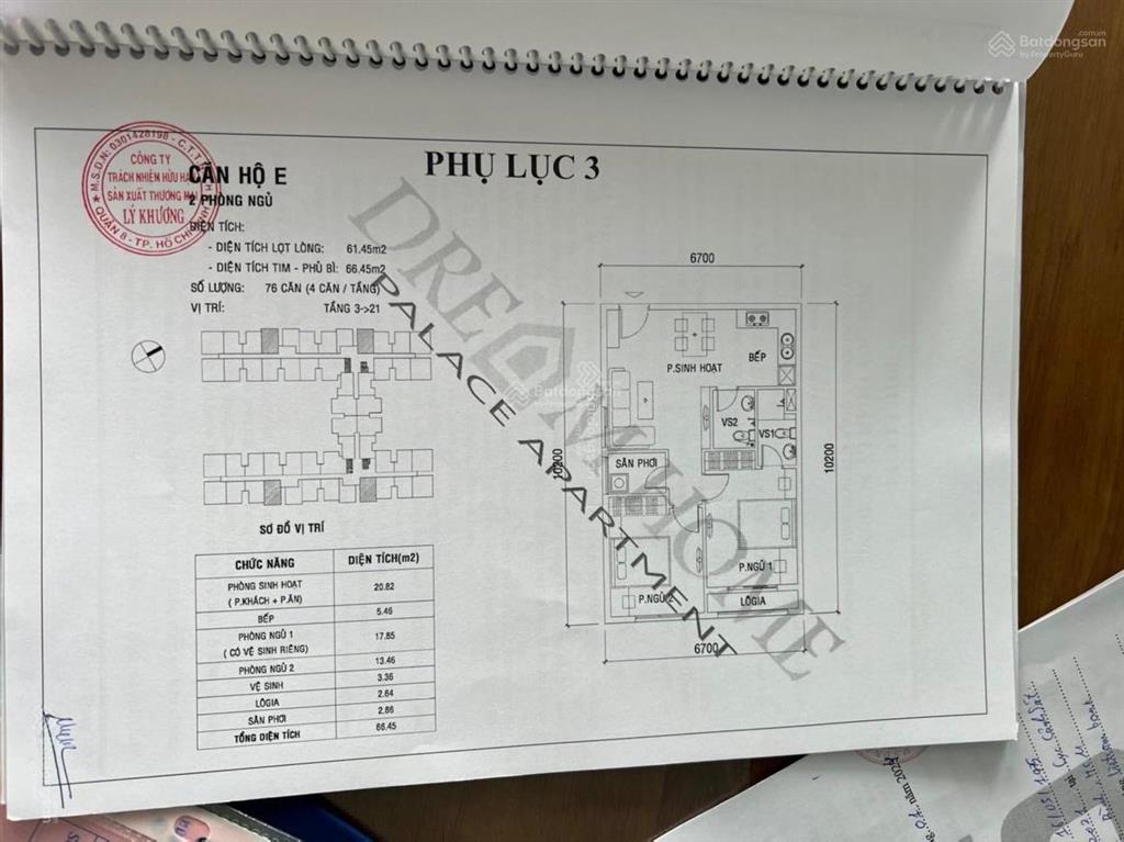 Cô e bán căn 2pn 67m2 cc dreamhome palace q8, nhà mới vào ở ngay