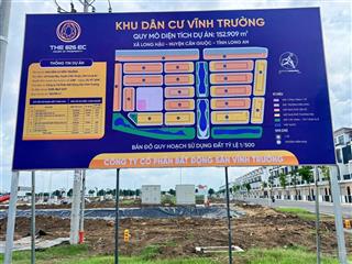 Đất nền sổ đổ kdc vĩnh tường liền kề nhà bè nam sg, pháp lý hoàn thiện