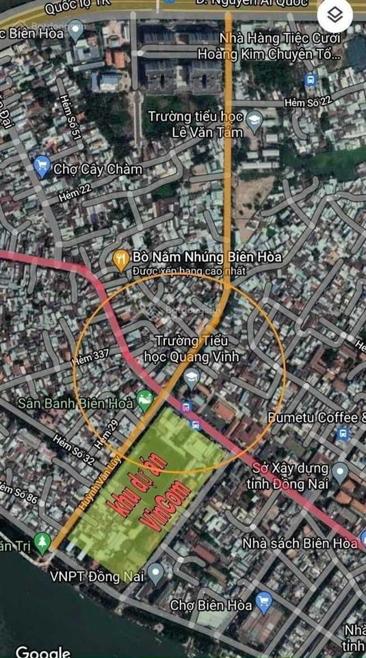 Nhà bán p. quang vinh 1 trệt 3 lầu 5 phòng ngủ 5.2 tỷ 286m2 sử dụng sổ hồng hoàn công đường 8m