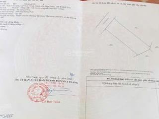 Bán đất hẻm 23/10 giá 1,43 tỷ diện tích 86m2 vĩnh trung cách nha trang 8km