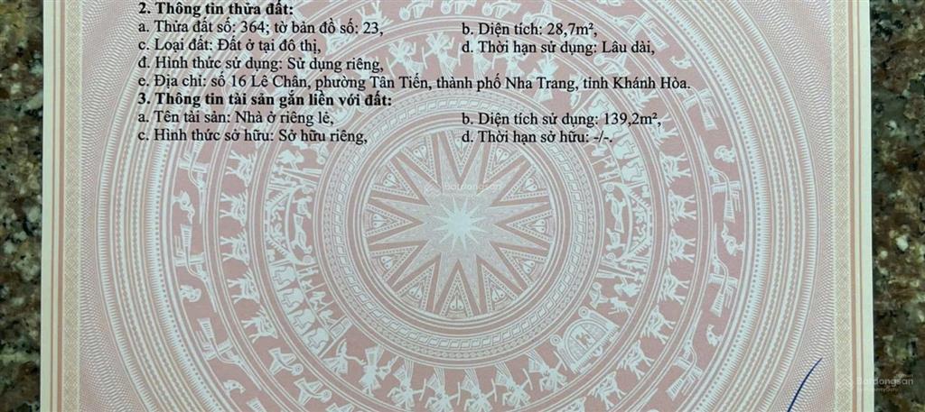 Nhà mặt tiền 4 tầng 1 tum đường lê chân ngang 10m ngay trung tâm phố nha trang