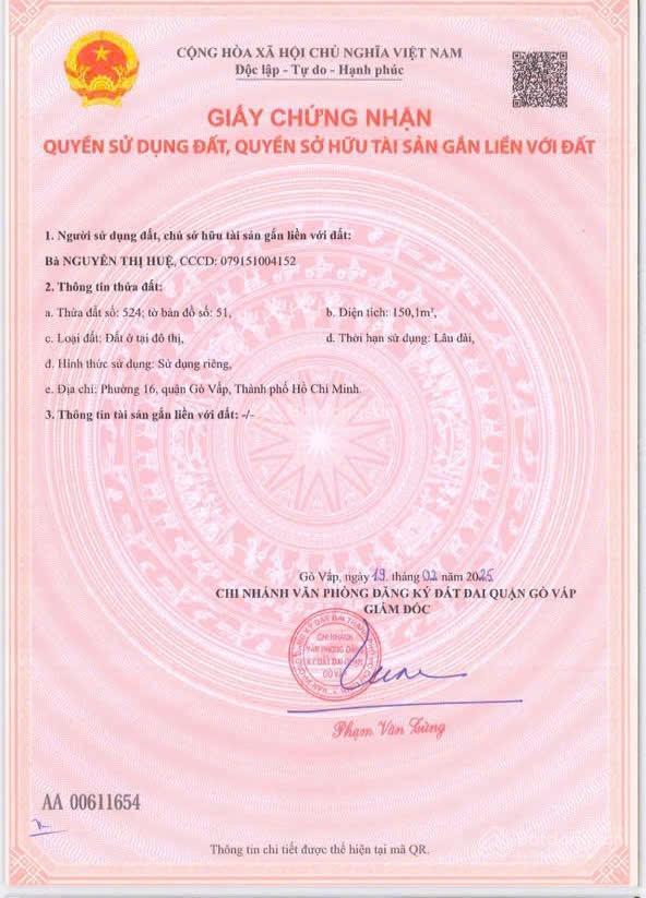 Bán đất hẻm 5m tại gò vấp giá 58t/m2.