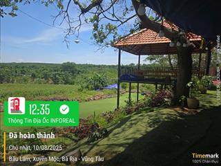 Bán ~ 1,2ha đất nghỉ dưỡng, có sẵn 300m2 thổ cư, đã set up view cực đẹp, mặt tiền nhựa 10m giá tốt
