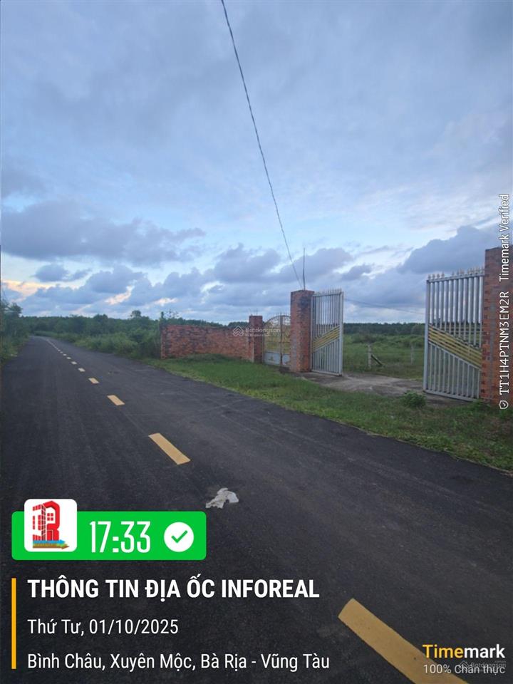 Bán đất tại xã bình châu, xuyên mộc, bà rịa vũng tàu, 22 tỷ, 9722m2 có sẵn 300m2 thổ cư