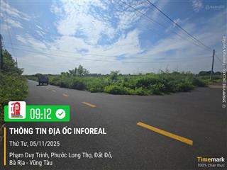 241m2 đất ở gần biển mặt tiền đường phạm duy trinh, đất đỏ giá 1 tỷ bao sổ