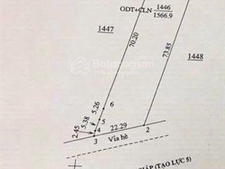 1566m2 ngang 20m thổ cư 100% mặt tiền võ nguyên giáp phường hoà lợi giá 30tr/m2