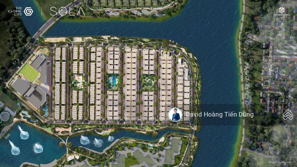 Biệt thự song lập bán đảo sola  the global city  giá tốt chỉ 58 tỷ full vat  call ngay