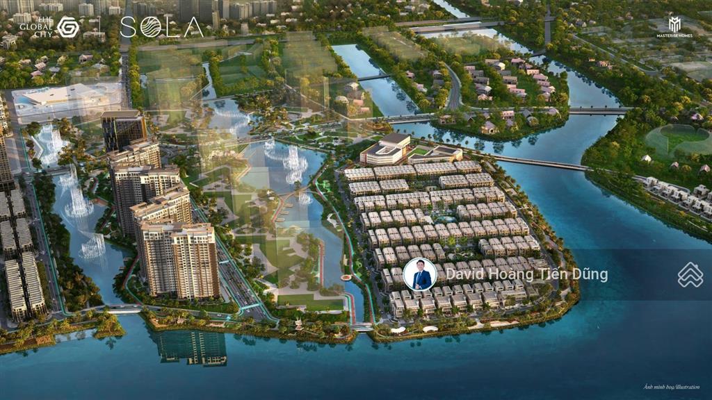 Biệt thự song lập bán đảo sola  the global city  giá tốt chỉ 58 tỷ full vat  call ngay