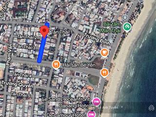Bán lô đất biển 95m2  mt đường 7m5 tân thái 1, gần ngay bãi biển mỹ khê  đà nẵng