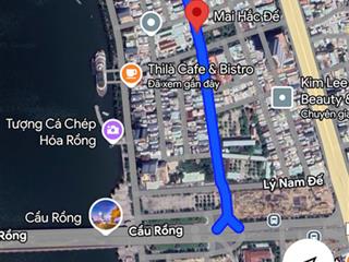 Bán lô góc đẹp 118m2 (7,9x20) góc 2 mặt tiền đường 10m5 mai hắc đế ngay cầu rồng, dự án the legend