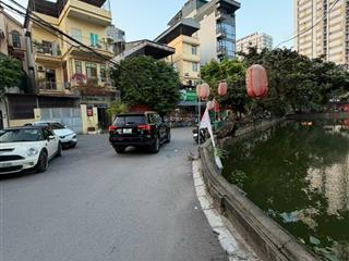 Bán nhà đất 125,4m2 mặt hồ kđt linh đàm vị trí đắc địa hướng nam ô tô tránh, dừng đỗ 24/24