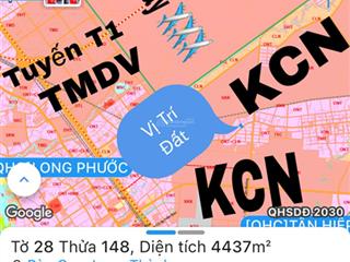 Chủ cần bán gấp lô đất 2mt đường chính bàu cạn, ngay kdc thuận tiện kd buôn bán, cạnh sb long thành