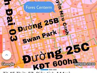 Chủ cần tiền bán gấp lô đất 2mt trước sau mt đường nguyễn hữu cảnh qh full ont gần vđ03, giá đầu tư