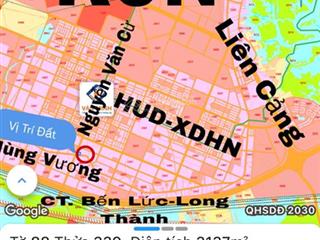 Chủ kẹt cần bán gấp lô đất 2mt đường hùng vương & nguyễn văn cừ, qh full ont, giá đầu tư rẻ nhất kv