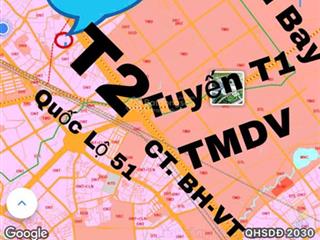 Cần bán lô đất góc 2mt đường ôtô gần tuyến t1 &t2, thổ cư, sát khu tmdv, mặt trước sân bay, giá rẻ