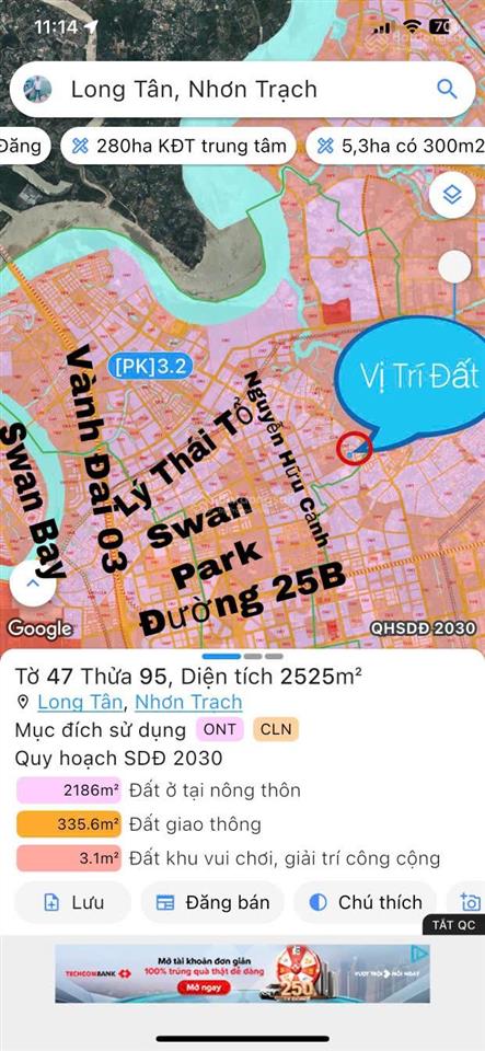 Cần bán gấp vài lô đất đường ôtô 1/đường lý thái tổ & nguyễn hữu cảnh, thổ cư, sát ngã tư long tân