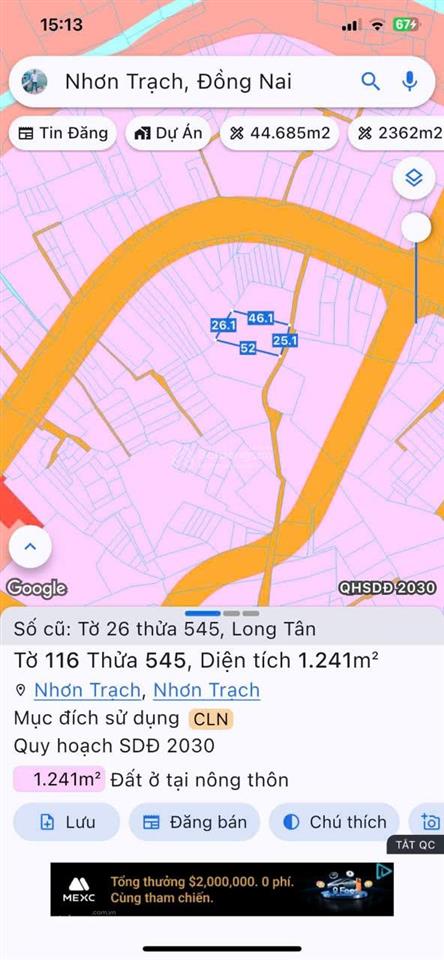 Cần bán gấp vài lô đất đường ôtô 1/đường lý thái tổ & nguyễn hữu cảnh, thổ cư, sát ngã tư long tân
