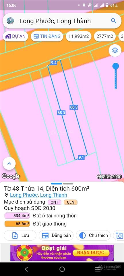 Cần bán vài gấp lô đất mt đường chính bàu cạn qh 32m, thổ cư, ngay cổng kcn bàu cạn & sb long thành