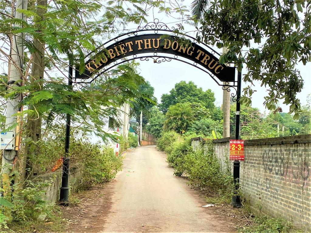 Bán đất 1800m² khu biệt thự đồng trúc, đại lộ thăng long mt to 25m, sổ đỏ chính chủ, 32 triệu/m²