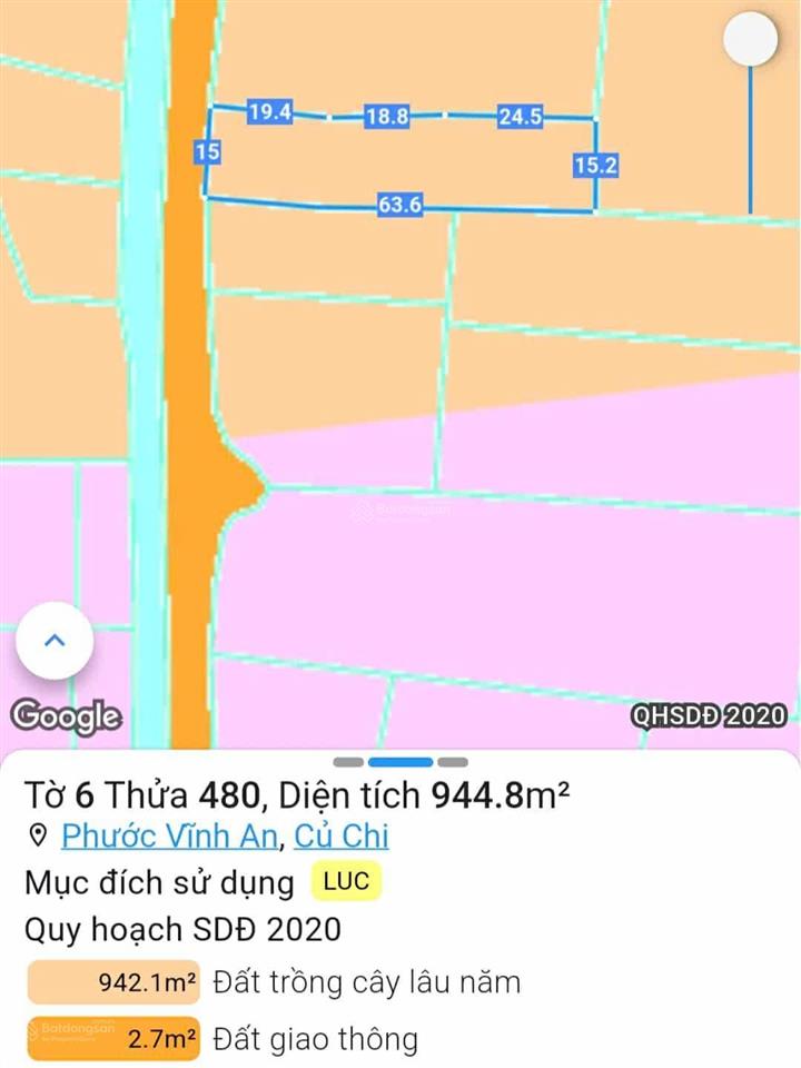 Bán gấp đất vườn 927m2, giá ưu đãi 2,8 tỷ phước vĩnh an, củ chi, hcm