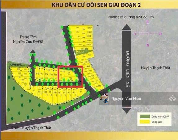 Chính chủ bán lô góc 2 mặt tiền 3 mặt tiền đồi sen bình yên, 0911 162 ***