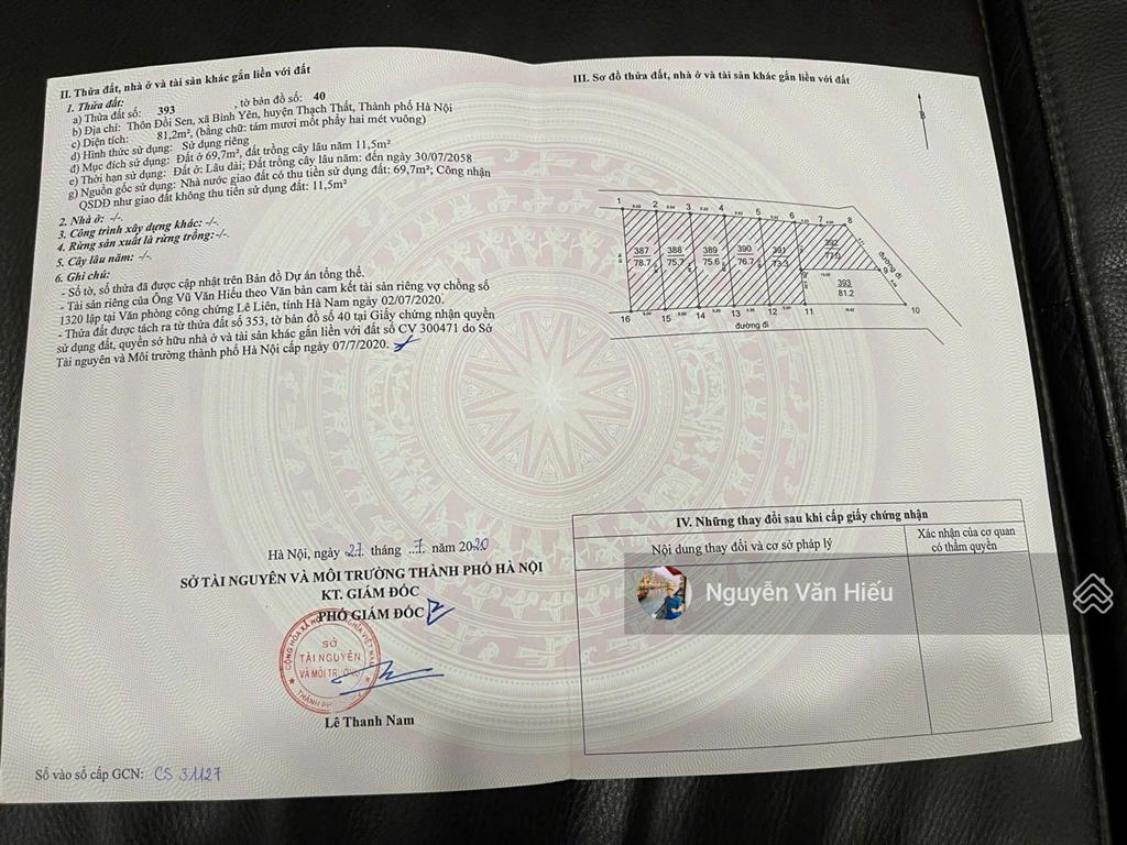 Chính chủ bán lô góc 2 mặt tiền 3 mặt tiền đồi sen bình yên, 0911 162 ***