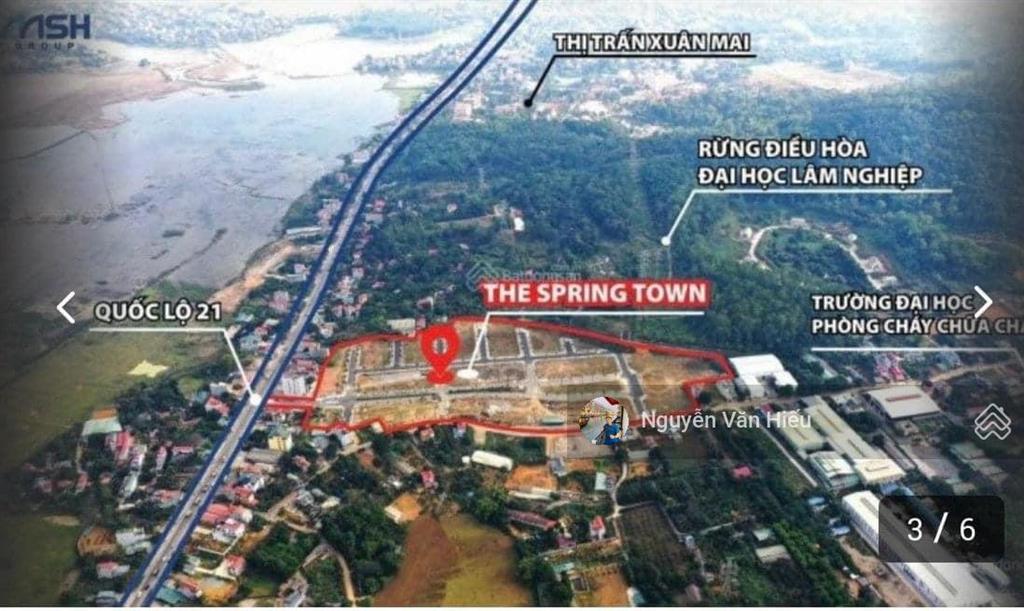 Chính chủ bán góc 106.1m2 và 93.5m2 mặt đường đôi khu đô thị the spring town xuân mai, 0911 162 ***