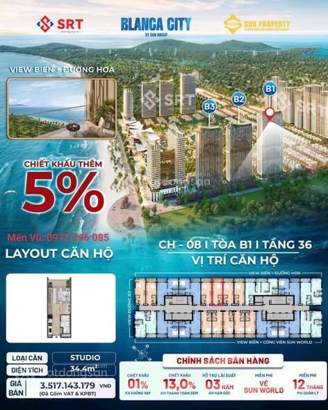 Siêu chính sách ck 1.1 tỷ chào xuân và khai trương full công viên nước 30/4 cho căn hộ blanca city