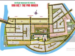 Giá siêu tốt! bán lô góc 2 mặt tiền view sông 400 m2 kdc phú nhuận chỉ 95tr/m2  kế global city