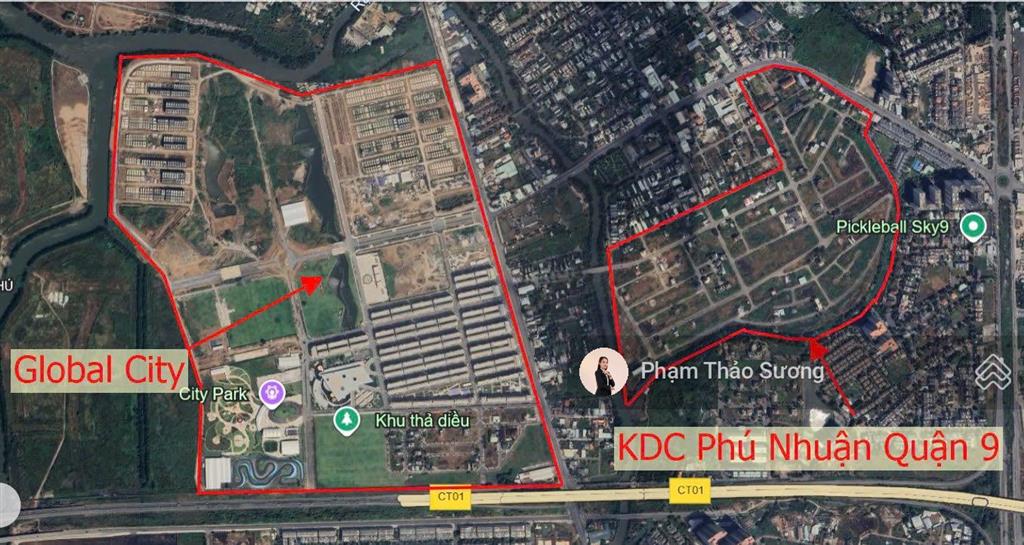 Hiếm rẻ! bán gấp nền biệt thự liên phường 384 m2 kdc phú nhuận chỉ 75 triệu/m2  cạnh global city