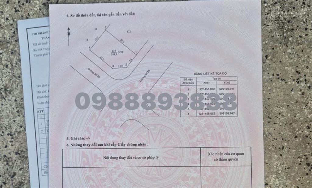 Cần bán gấp siêu phẩm lô góc 2 mặt tiền đường 5b  số 20 khu tđc định hoà tp mới bình dương